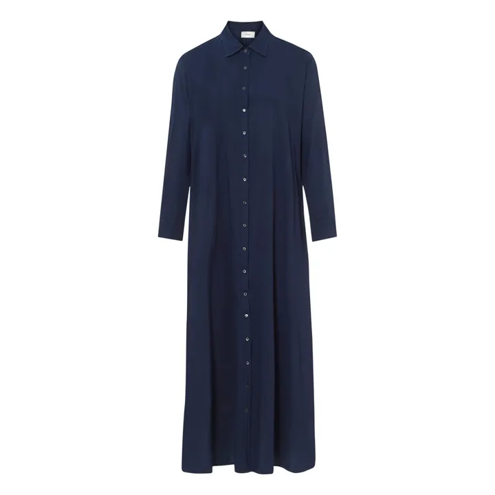 Robe Boden Popeline de Coton | Bleu marine- Image produit n°0