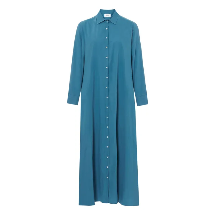 Robe Boden Popeline de Coton | Bleu paon- Image produit n°0