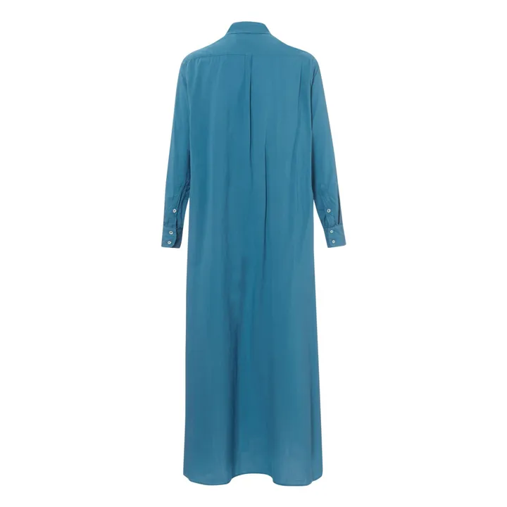 Robe Boden Popeline de Coton | Bleu paon- Image produit n°1
