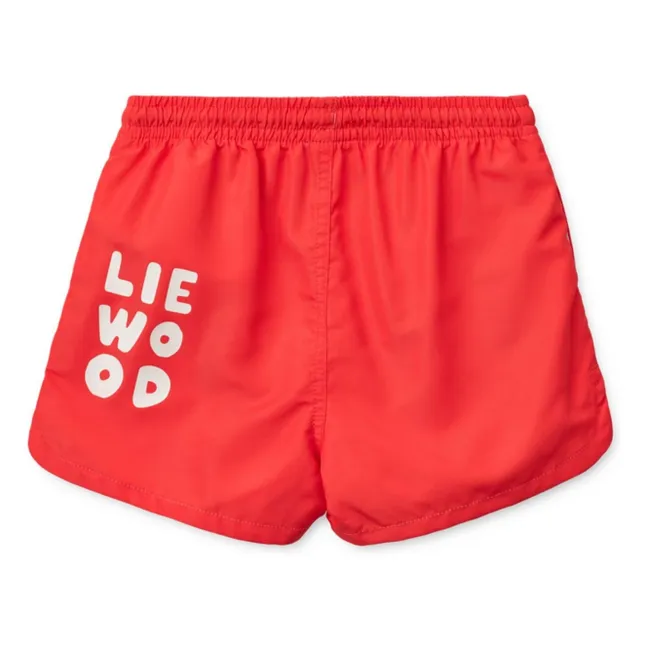 Aiden Liewood Recycled Fiber Swim Shorts | Red