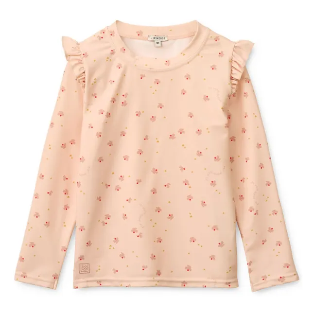 Tenley Camiseta de baño con protección UV Mariposas Fibras Recicladas | Rosa