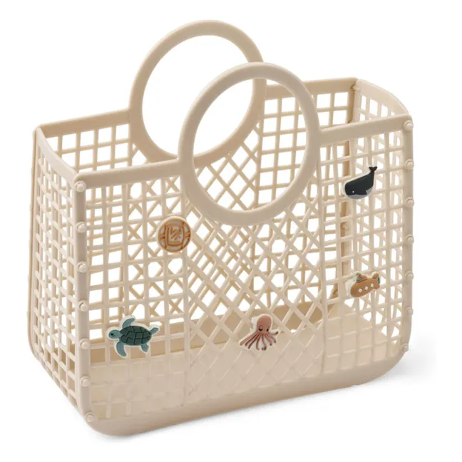 Samantha Charms Recycled Fiber Basket | Ecru
