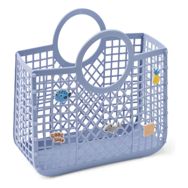 Cesta Samantha Charms Fibras recicladas | Lavanda