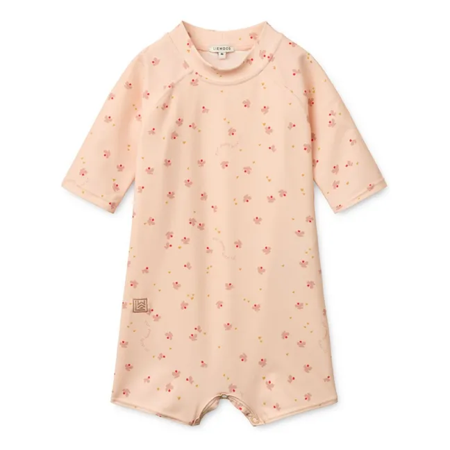 Combinaison de Bain Anti-UV Thor Papillons Fibres Recyclées | Rose