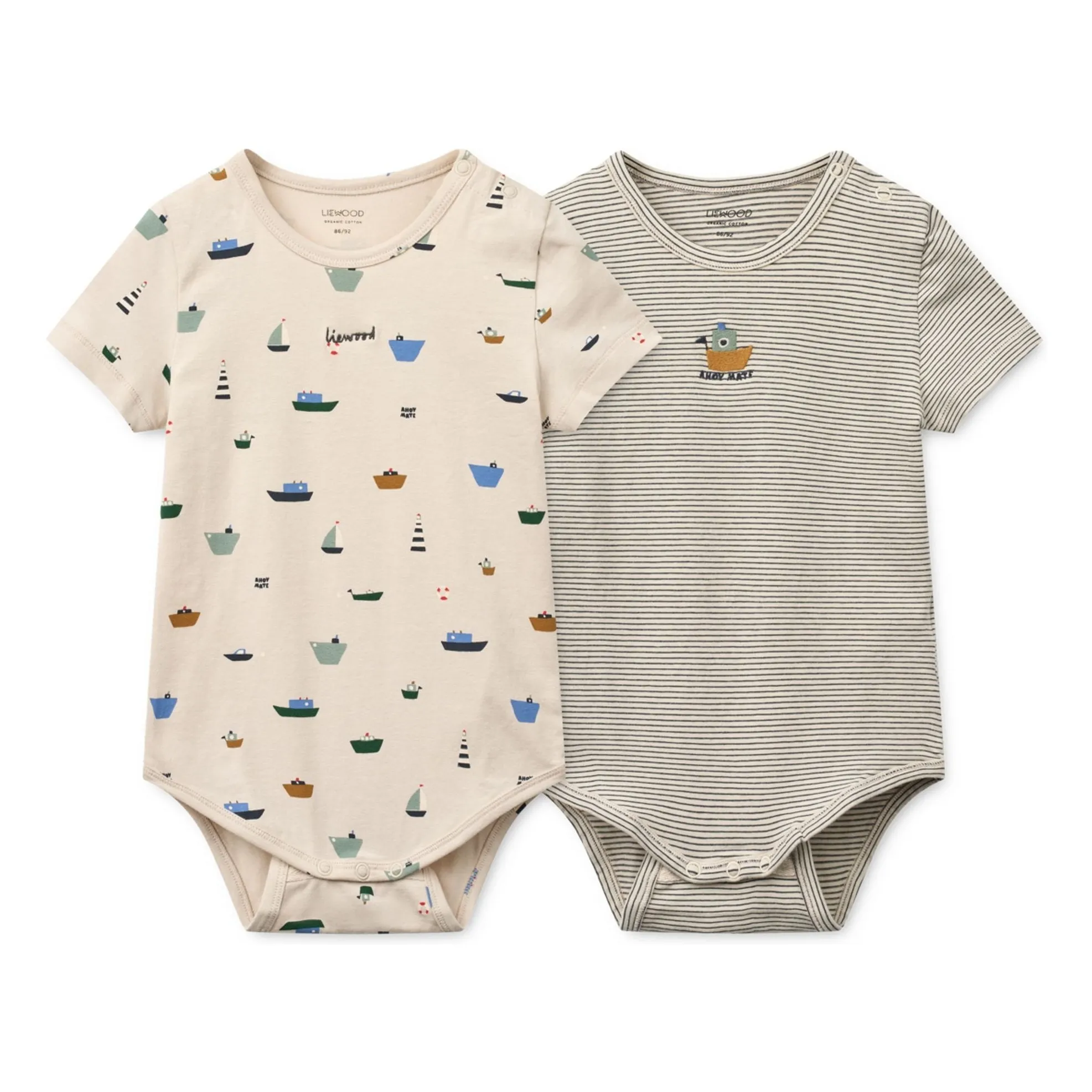 Liewood Beige Batch 2 Bodies Yanni Bateaux Organic Cotton