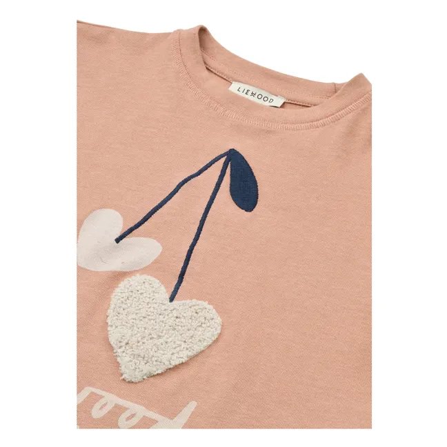 Tyler Hearts Organic Cotton T-shirt | Pink