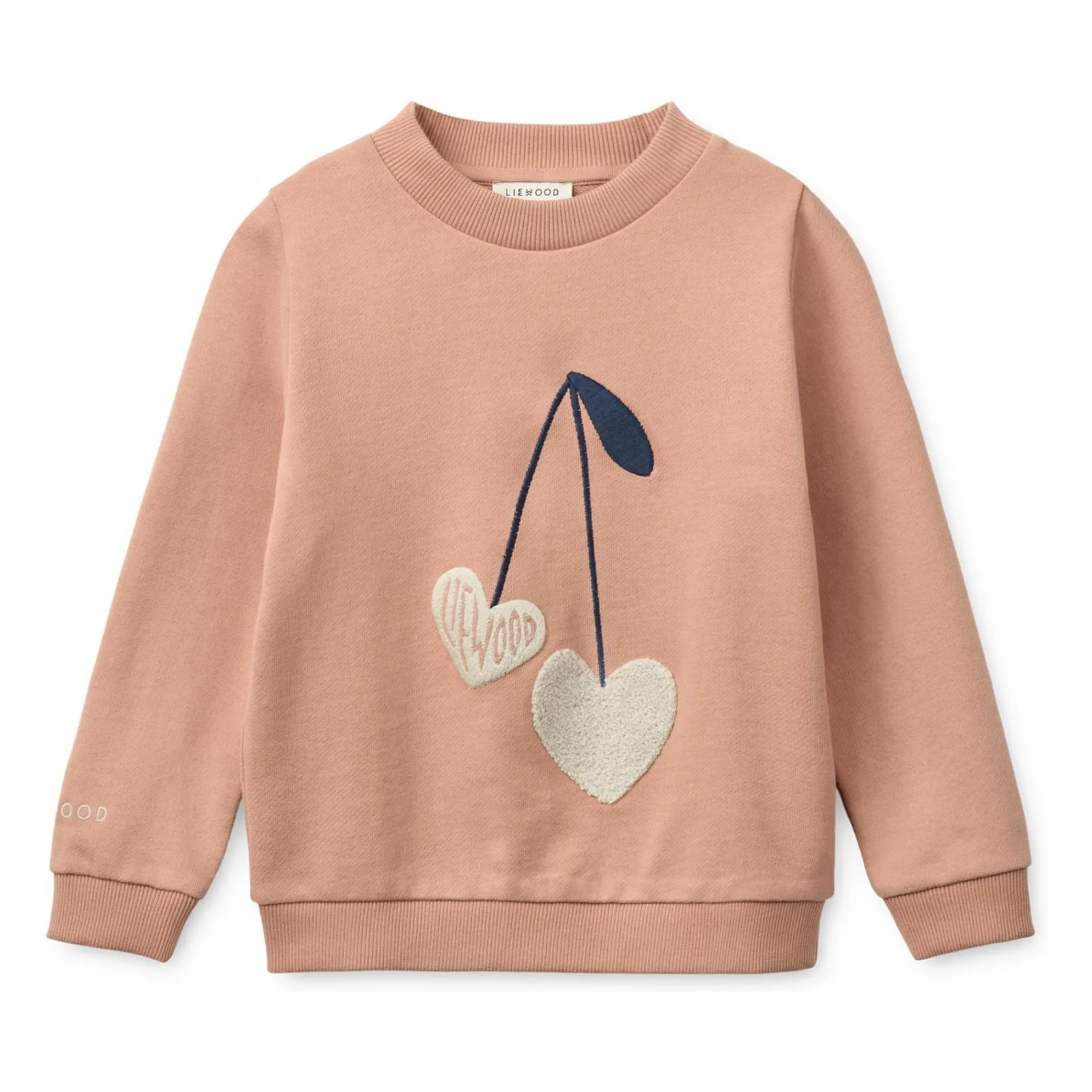 Liewood Pink Sweat Thora Hearts Organic Cotton