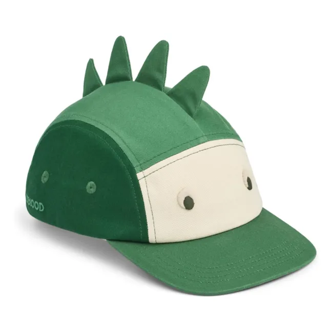 Rory Dinosaur organic cotton cap | Green