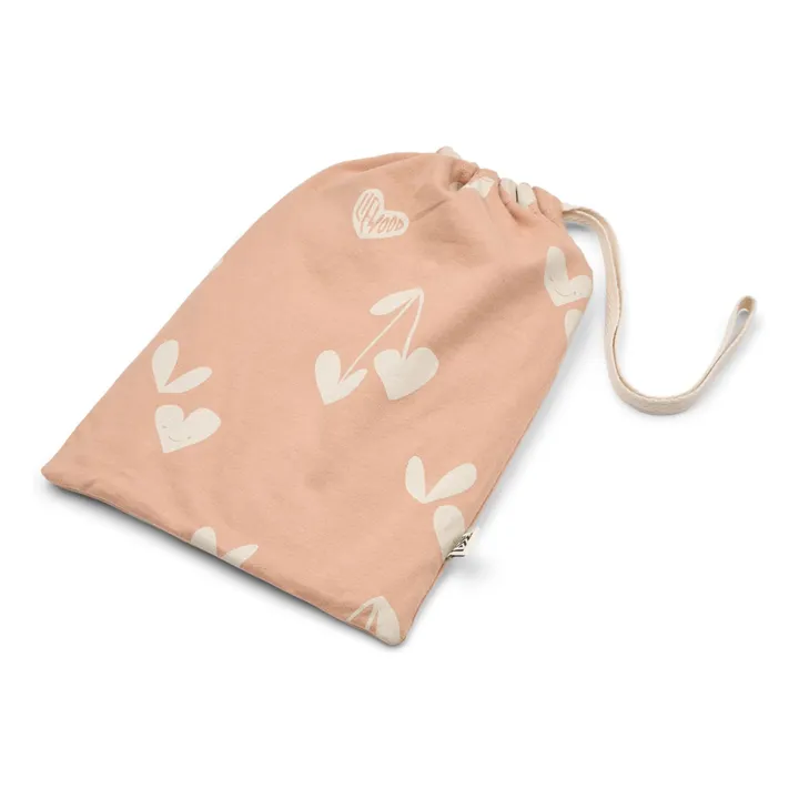 Pyjama Wilhelm Coeurs Coton Bio | Rose- Image produit n°3