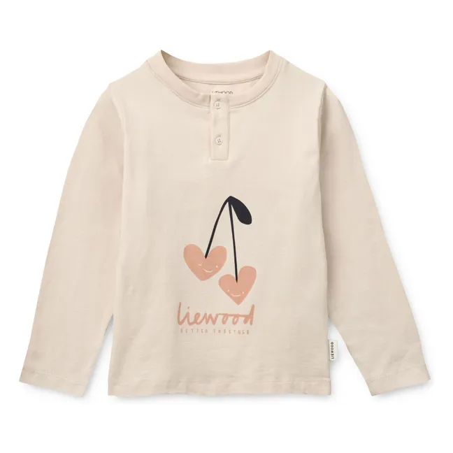 Wilhelm Herzchen Pyjama aus Bio-Baumwolle | Rosa