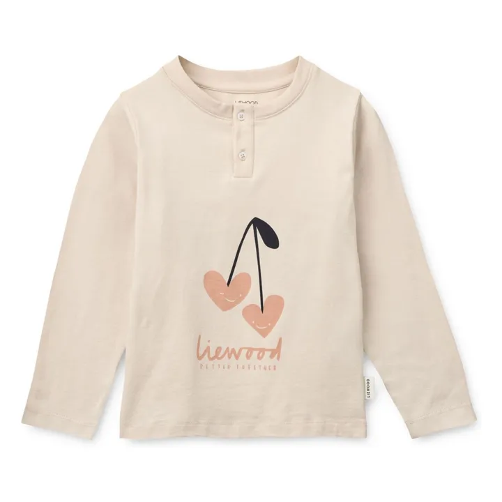 Pyjama Wilhelm Coeurs Coton Bio | Rose- Image produit n°1