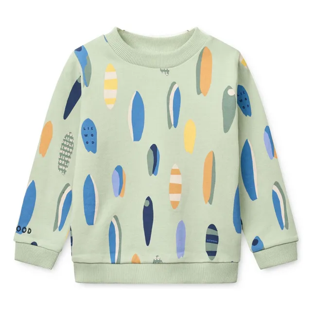 Sweatshirt Thora Surf Bio-Baumwolle | Mandelgrün