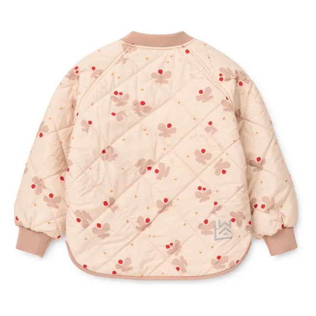 Ensemble Thermique Zella Papillons Fibres Recyclées | Rose pâle