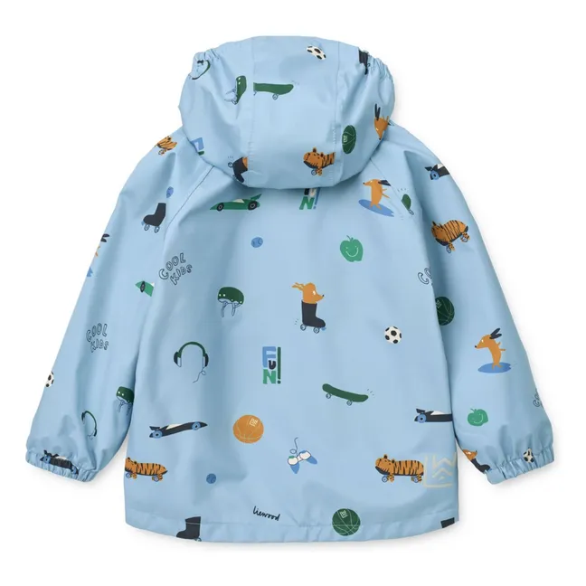 Ensemble de Pluie Pedia Tigre Fibres Recyclées | Bleu