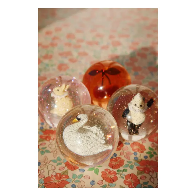 Palline rimbalzanti Bunny/Panda - set di 2 | Rosa
