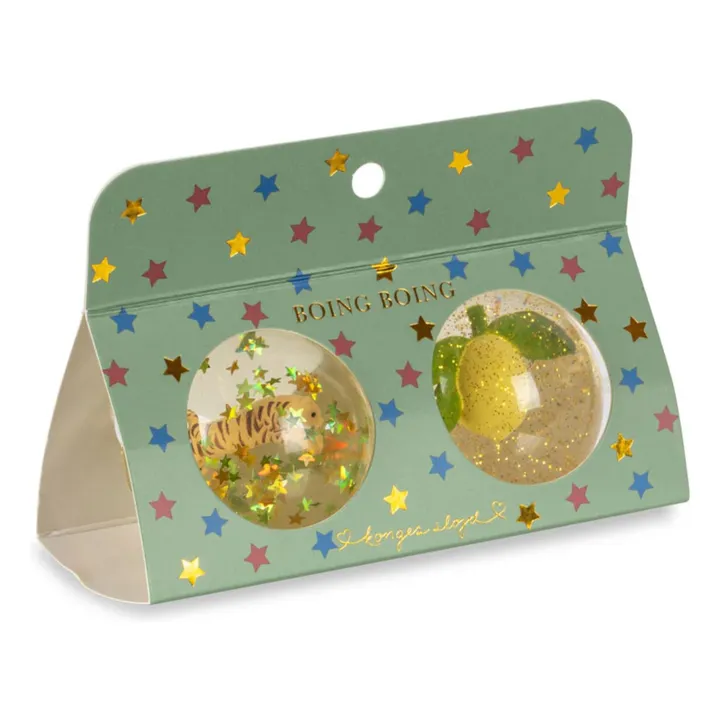 Balles rebondissantes Lemon/Tiger - Set de 2 | Jaune- Image produit n°2