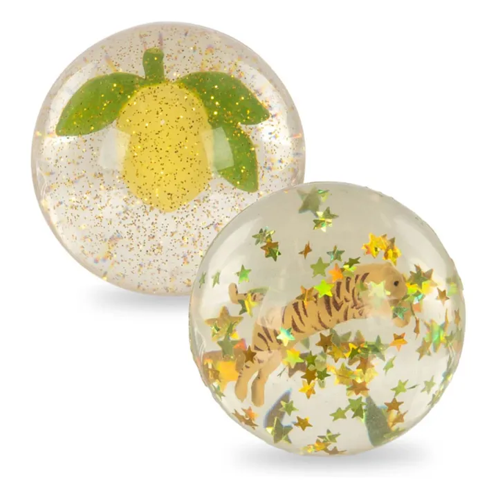 Balles rebondissantes Lemon/Tiger - Set de 2 | Jaune- Image produit n°0