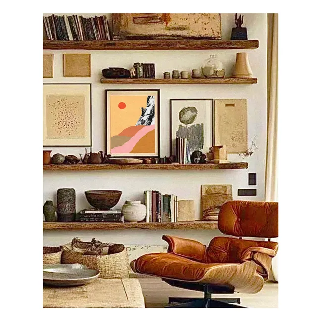 Affiche Mountain n°4 Climb - Édition Limitée | Orange