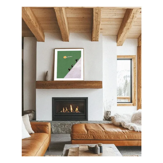 Affiche Mountain n°2 Rope - Édition Limitée | Vert