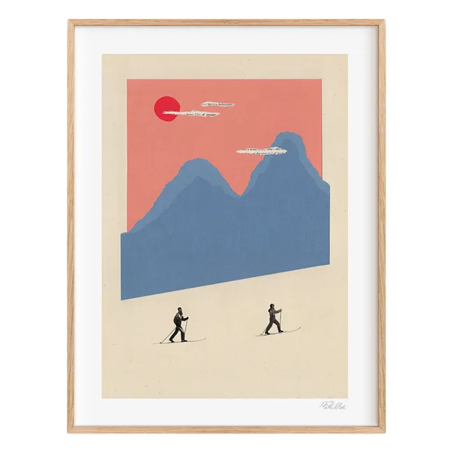 Affiche Mountain n°5 Crosscountry - Édition Limitée | Rose
