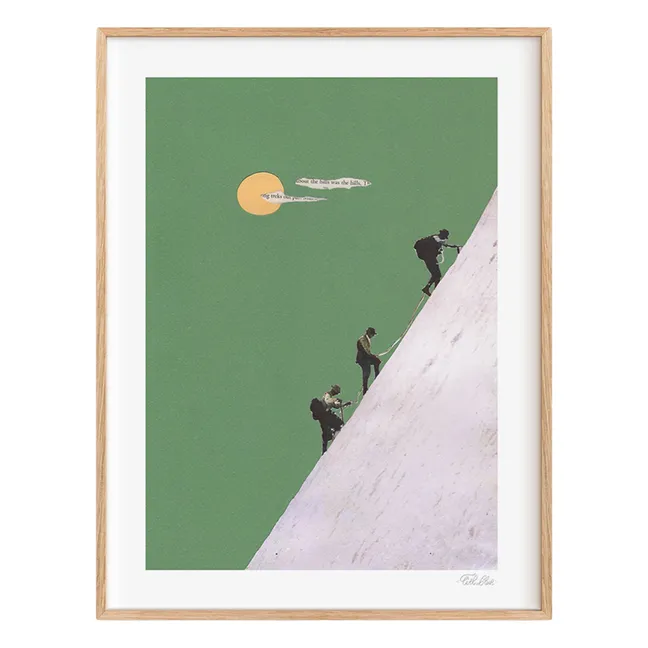 Affiche Mountain n°2 Rope - Édition Limitée | Vert