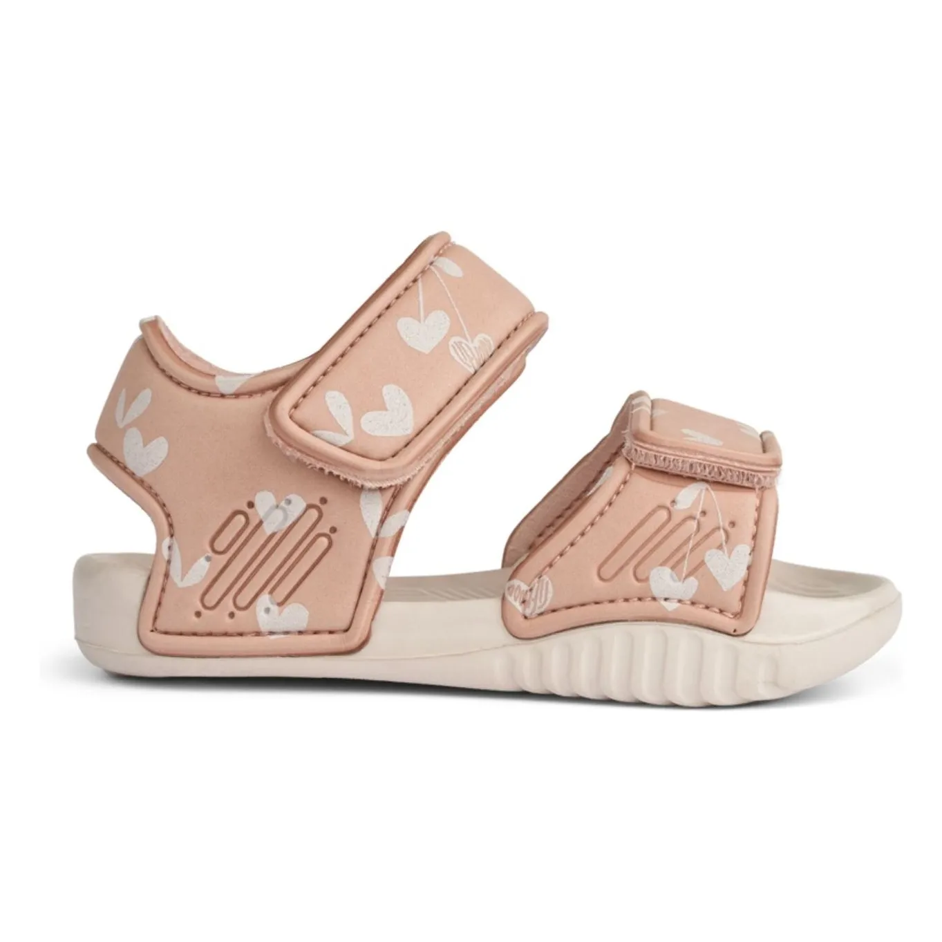 Liewood Pink Blumer Cœurs Sandals