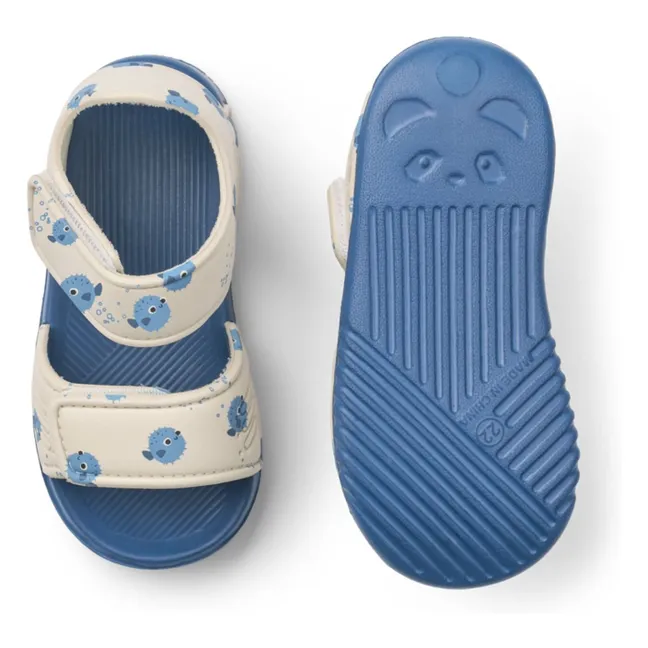 Sandales Blumer Poisson-Globe | Bleu