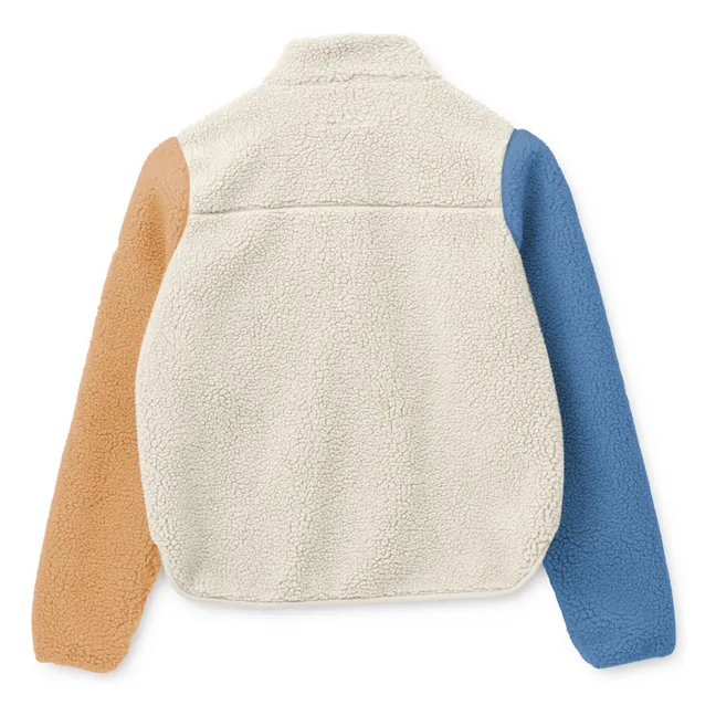 Nelson Colorblock Recycled Fiber Sherpa Jacket | Green