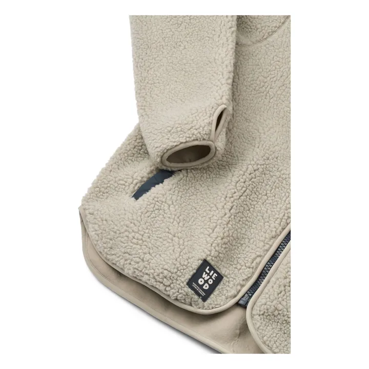 Veste Façon Sherpa Nelson Fibres Recyclées | Grège- Image produit n°2