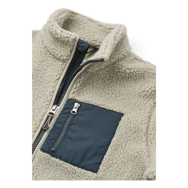 Nelson Sherpa-ähnliche Jacke aus recycelten Fasern | Hafer