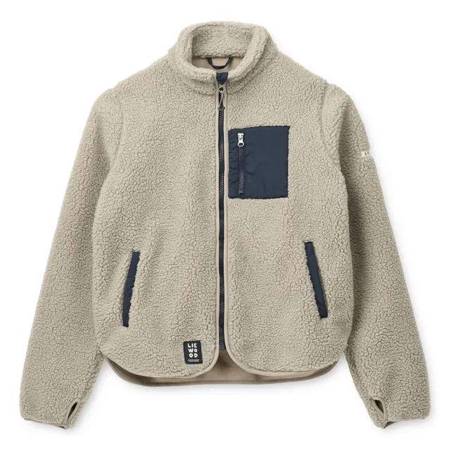 Veste Façon Sherpa Nelson Fibres Recyclées | Grège