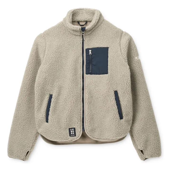 Veste Façon Sherpa Nelson Fibres Recyclées | Grège- Image produit n°0