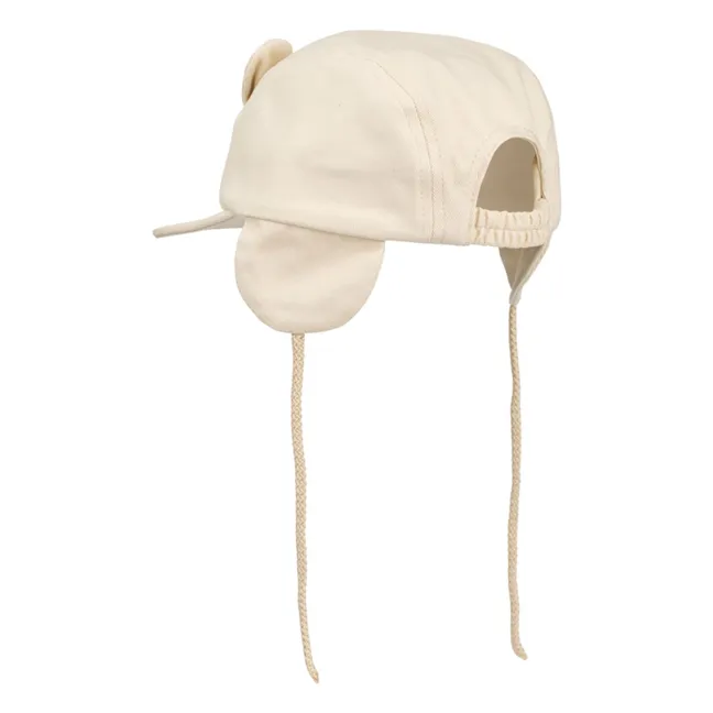 Casquette Oreilles Opal Coton Bio | Ecru