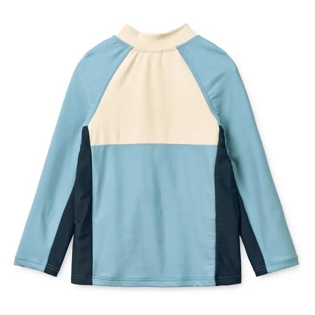 T-shirt de Bain Anti-UV Oluf Fibres Recyclées | Bleu