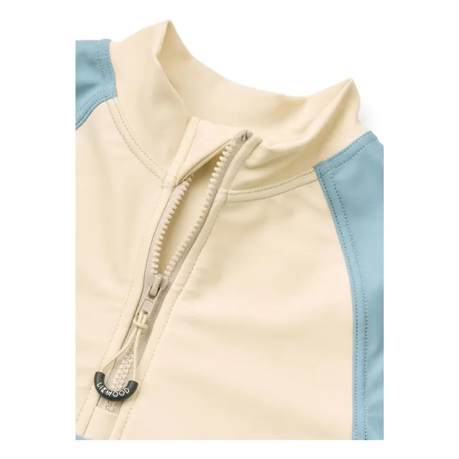 Camiseta de baño Oluf de fibra reciclada con protección UV | Azul