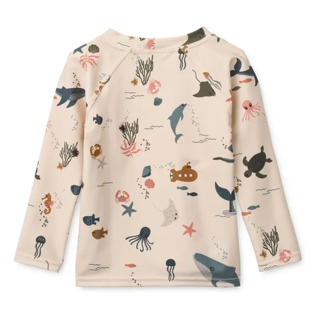 T-shirt Anti-UV Noah Poissons Fibres Recyclées | Beige