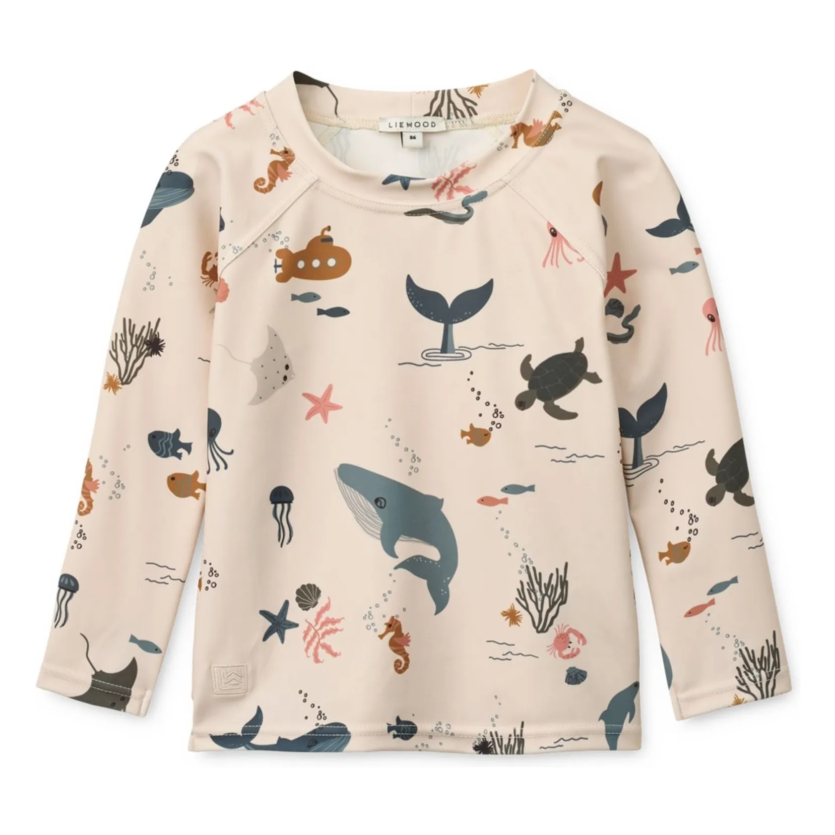 Liewood Beige Noah Fish Anti-Uv T-Shirt Recycled Fibers