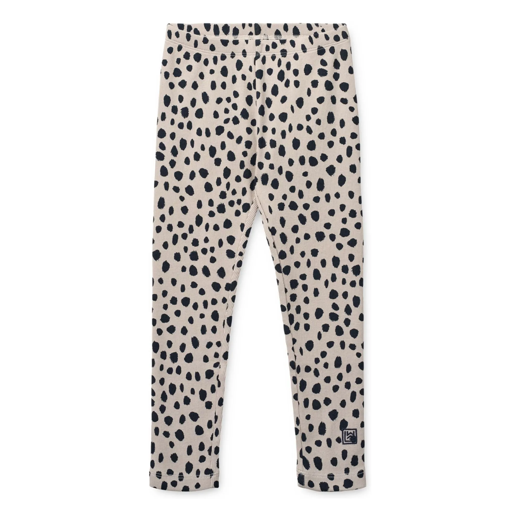 Liewood Brown Marien Leopard Organic Cotton Ribbed Legging