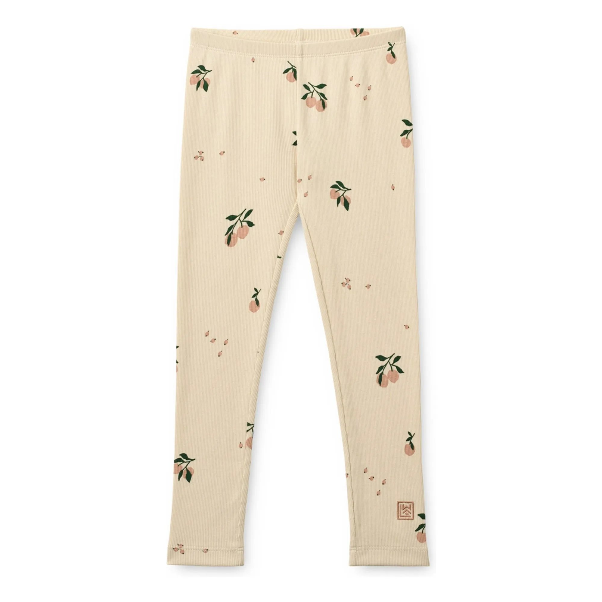 Liewood Beige Marien Peach Organic Cotton Ribbed Legging