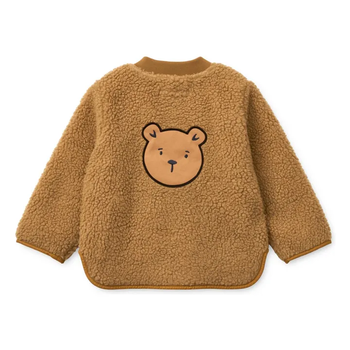 Chaqueta Sherpa de fibra reciclada Lora Ourson | Marrón- Imagen del producto n°0