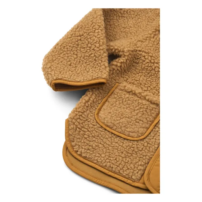 Giacca Sherpa in fibra riciclata Lora Ourson | Marrone