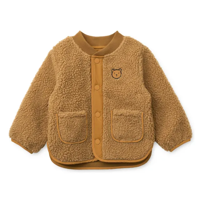 Chaqueta Sherpa de fibra reciclada Lora Ourson | Marrón