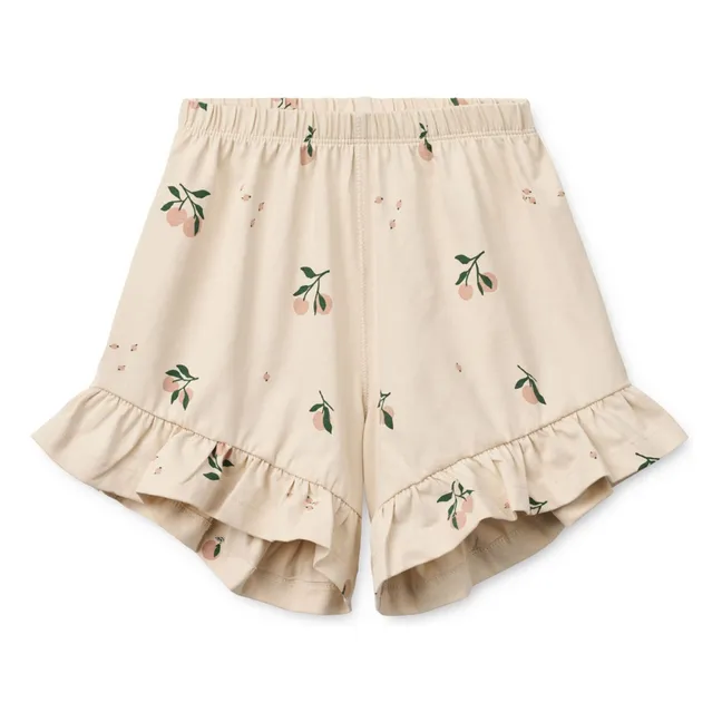 Conjunto de camiseta y pantalón corto de algodón ecológico Ilford Peach | Crudo