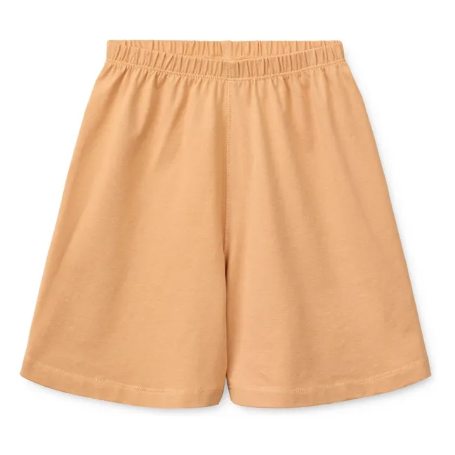 Set T-Shirt und Shorts Ananas Bio-Baumwolle | Apricot