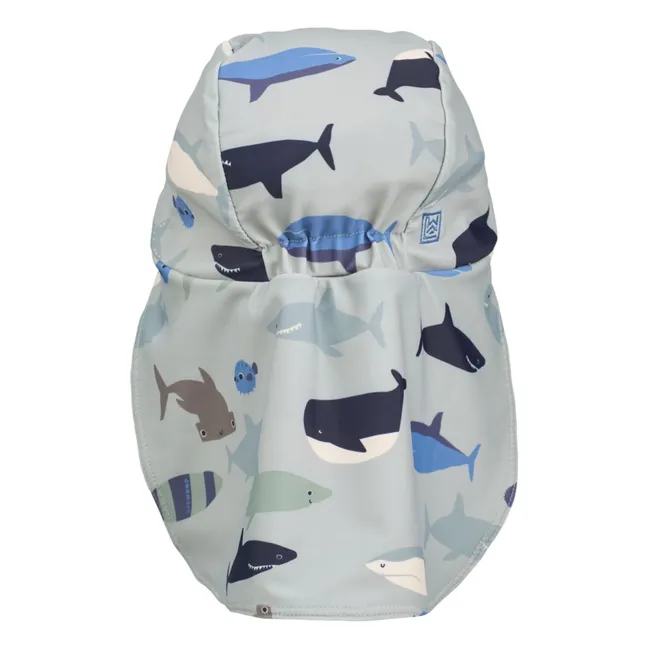 Cecilia Sharks UV Protection Hat | Grey blue