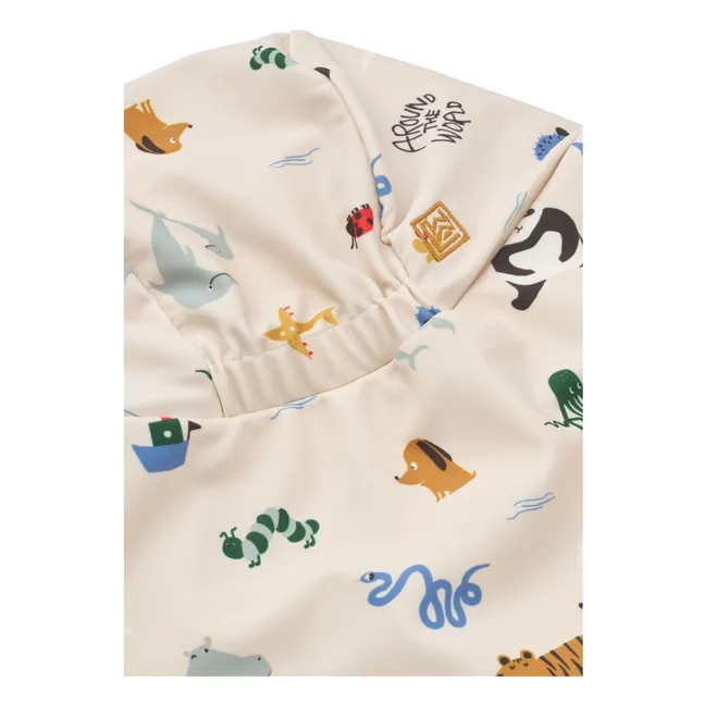 Chapeau Anti-UV Cecilia Animaux | Ecru