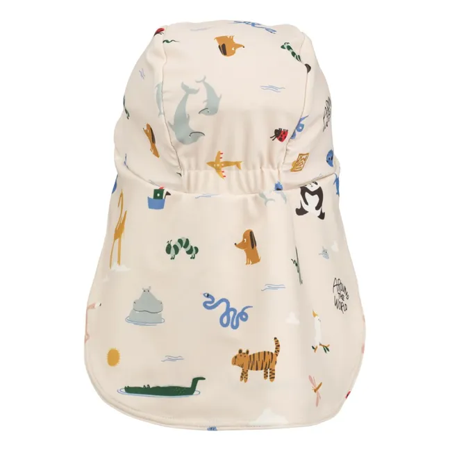 Chapeau Anti-UV Cecilia Animaux | Ecru