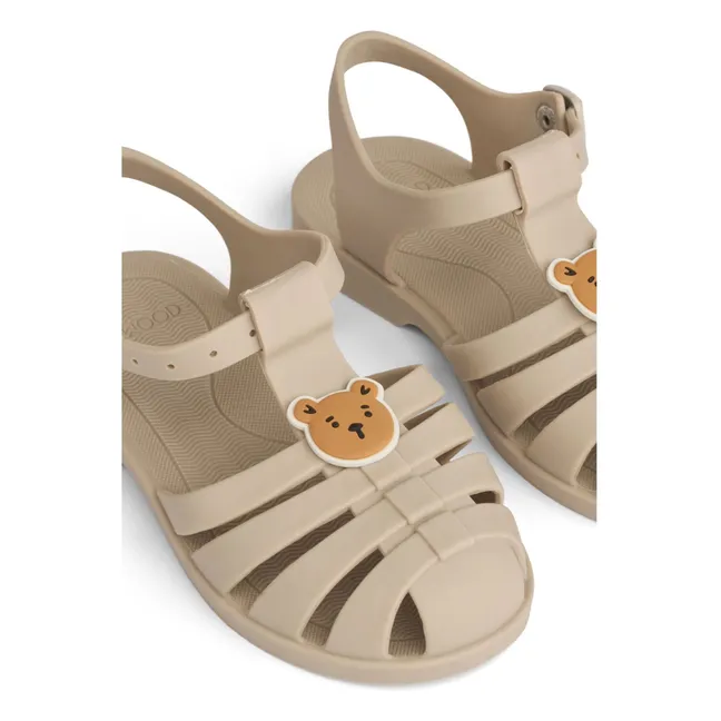 Sandalias Bre Charms Bear | Crudo