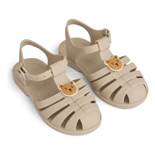 Sandalias Bre Charms Bear | Crudo