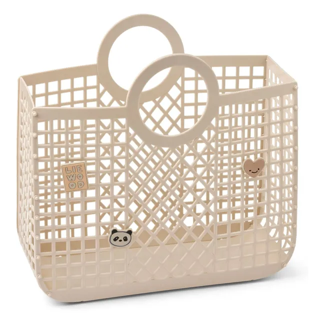 Panier Bloom Charms Fibres Recyclées | Ecru